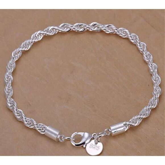 Silver Rope Bracelet - Picture 3 of 6